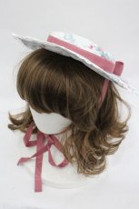 画像1: Kurumi Collaboration / 花柄ヘッドドレス  白 I-26-03-05-087-GO-AC-SA-ZTK033 (1)