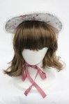 画像2: Kurumi Collaboration / 花柄ヘッドドレス  白 I-26-03-05-087-GO-AC-SA-ZTK033 (2)