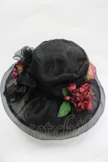 画像3: LOLITAその他(お買取対象外) / ローズモチーフシースルーハット  黒 I-26-03-05-089-LO-AC-SA-ZTK033 (3)