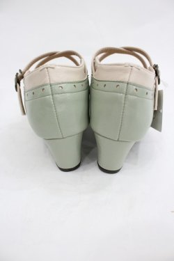 画像3: axes femme / クロスストラップパンプス M グリーン I-26-03-05-007-AX-SH-SA-ZI