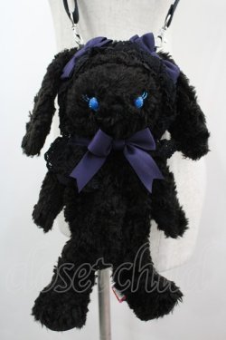 画像1: BABY,THE STARS SHINE BRIGHT / うさくみゃポシェット  黒 I-26-03-05-097-BA-BG-SA-ZI