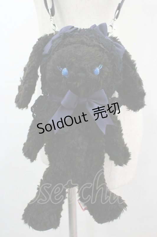 画像1: BABY,THE STARS SHINE BRIGHT / うさくみゃポシェット  黒 I-26-03-05-097-BA-BG-SA-ZI (1)