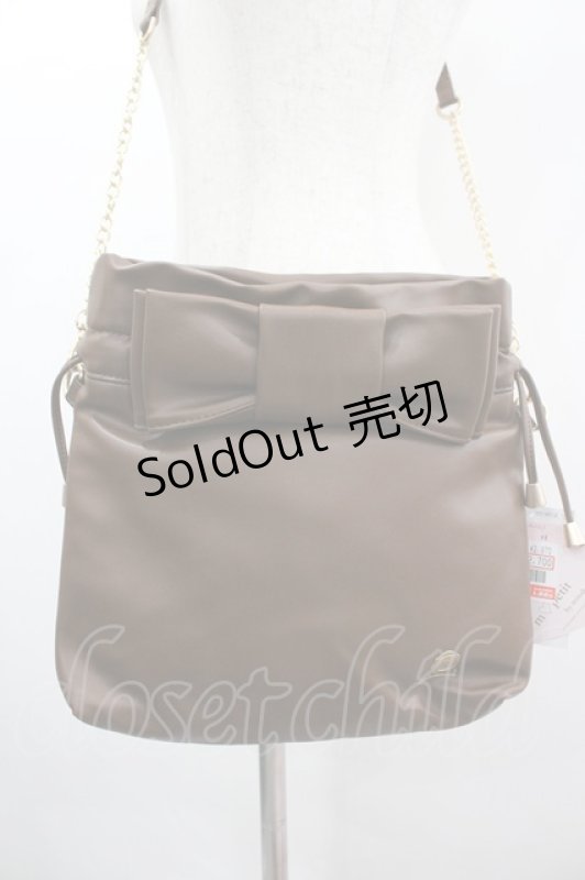 画像2: m petit by misako / AMリボンキンチャクSLD  中茶 I-26-03-05-101-LO-BG-SA-ZI (2)