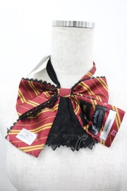 画像2: ATELIER PIERROT / ハリー・ポッター レースフリルリボンタイ  グリフィンドール（レッド） I-26-03-05-103-EL-ZA-KB-ZI