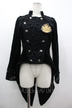 画像1: ALICE and the PIRATES / 闇の番人〜Spooky night〜別珍ジャケット  黒 I-26-03-05-105-PA-JA-SA-ZI