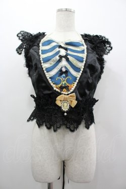 画像1: Triple fortune / スケルトンコルセット  黒 I-26-03-05-106-EL-TO-SA-ZI