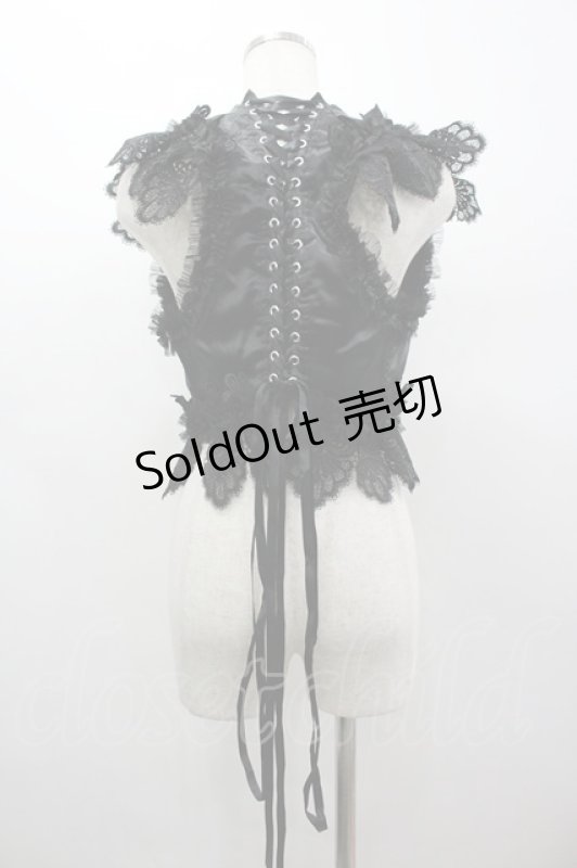 画像2: Triple fortune / スケルトンコルセット  黒 I-26-03-05-106-EL-TO-SA-ZI (2)