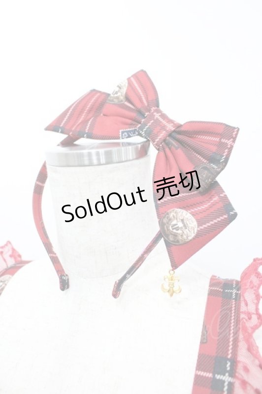 画像3: Angelic Pretty / British Bearジャンパースカートセット  赤チェック I-26-03-05-109-AP-OP-SA-ZI (3)