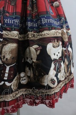 画像4: Angelic Pretty / British Bearジャンパースカートセット  赤チェック I-26-03-05-109-AP-OP-SA-ZI