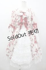 BABY,THE STARS SHINE BRIGHT / シュガーブーケ柄ロココワンピースドレス  白 I-26-03-05-112-BA-OP-SA-ZI