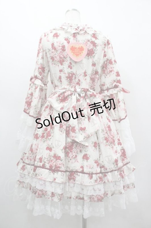 画像2: BABY,THE STARS SHINE BRIGHT / シュガーブーケ柄ロココワンピースドレス  白 I-26-03-05-112-BA-OP-SA-ZI (2)