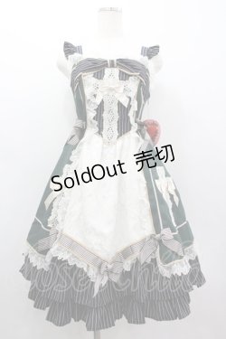 画像1: BABY,THE STARS SHINE BRIGHT / Margarethaジャンパースカート  グリーン I-26-03-05-115-BA-OP-SA-ZI