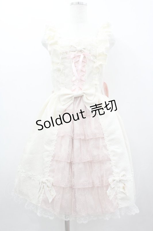 画像3: BABY,THE STARS SHINE BRIGHT / グラスグリーンのPastoral お花摘みの少女ジャンパースカート  ピンクＸアイボリー I-26-03-05-116-BA-OP-SA-ZI (3)