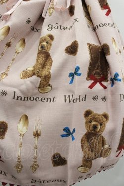 画像3: Innocent World / ビスケットベアーハイウエストジャンパースカート M ピンク I-26-03-05-117-IW-OP-SA-ZI