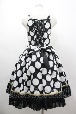 画像2: BABY,THE STARS SHINE BRIGHT / Circus Girlジャンパースカート  黒Ｘ白 I-26-03-05-118-BA-OP-SA-ZI