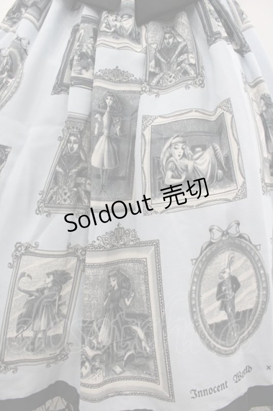 画像3: Innocent World / 金子國義アリスハイウエストジャンパースカート M サックス I-26-03-05-120-IW-OP-SA-ZI (3)