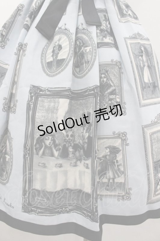 画像3: Innocent World / 金子國義アリス肩リボンジャンパースカート M サックス I-26-03-05-121-IW-SK-SA-ZI (3)