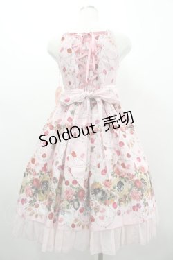 画像2: BABY,THE STARS SHINE BRIGHT / Lady Victorian Rose Jewelry〜想いは薔薇の花びらの上に〜柄プリンセスジャンパースカート  ピンク I-26-03-05-123-BA-OP-SA-ZI