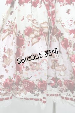 画像3: BABY,THE STARS SHINE BRIGHT / Pomme rouge〜うさぎとりすのりんごの森〜柄ジャンパースカートII  生成り I-26-03-05-125-BA-OP-SA-ZI