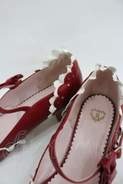 画像3: BABY,THE STARS SHINE BRIGHT / マリィ・ワンストラップシューズ LL 赤Ｘ白 I-26-03-05-002-BA-SH-SA-ZI