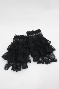 画像2: Kurumi Collaboration / CLK*レースグローブ  黒 I-26-03-05-029-GO-ZA-SA-ZI