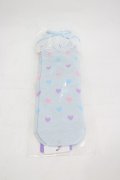 Angelic Pretty / Candy Petit Heartクルー丈ソックス  サックスＸ白 I-26-03-05-033-AP-ZA-SA-ZI