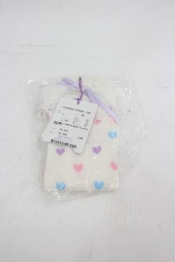 画像2: Angelic Pretty / Candy Petit Heartクルー丈ソックス  白 I-26-03-05-035-AP-ZA-SA-ZI