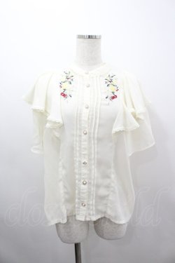 画像1: axes femme / ミックスフルーツ刺繍ブラウス  アイボリー I-26-03-06-001-AX-BL-SA-ZI