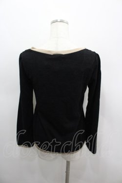 画像3: axes femme / パール&ビジューフラワープルオーバー M クロ I-26-03-06-035-AX-TO-SA-ZI