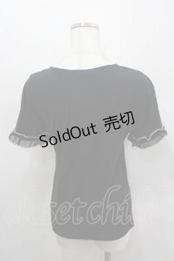 画像3: axes femme / bigリボンプルオーバー  黒Ｘアイボリー I-26-03-06-037-AX-TO-SA-ZI