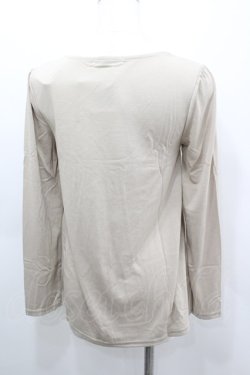 画像3: axes femme / ローズモチーフレース切り替えカットソー M ベージュ I-26-03-06-041-AX-TO-SA-ZI