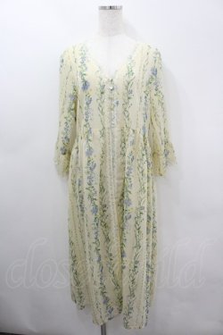 画像1: axes femme / 花柄シースルーロングカーディガン  アイボリー I-26-03-06-043-AX-TO-SA-ZI