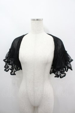 画像1: axes femme / チュールパーティーカーデ  黒 I-26-03-06-045-AX-TO-SA-ZI