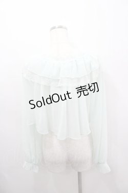 画像3: axes femme POETIQUE / オフショルシフォンボレロ  ミント I-26-03-06-046-AX-TO-SA-ZI