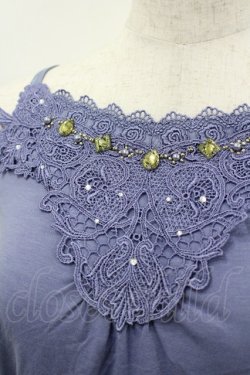 画像2: axes femme / ビジュー使いキャミソール  パープル I-26-03-06-047-AX-TO-SA-ZI