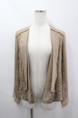 画像1: axes femme / バックリボンドレープジャケット M キャメル I-26-03-06-051-AX-JA-SA-ZI (1)