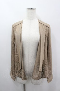 画像1: axes femme / バックリボンドレープジャケット M キャメル I-26-03-06-051-AX-JA-SA-ZI