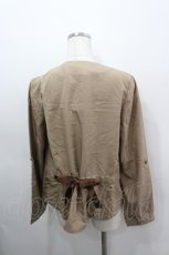 画像3: axes femme / バックリボンドレープジャケット M キャメル I-26-03-06-051-AX-JA-SA-ZI (3)