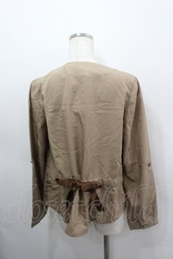 画像3: axes femme / バックリボンドレープジャケット M キャメル I-26-03-06-051-AX-JA-SA-ZI