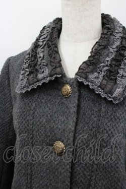 画像2: axes femme / フリルカラーショートコート M 黒 I-26-03-06-053-AX-CO-SA-ZI