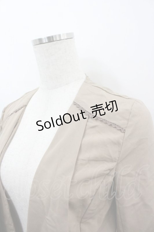 画像2: axes femme / バックリボンドレープジャケット M ブラウン I-26-03-06-056-AX-JA-SA-ZI (2)