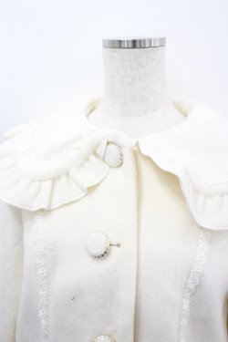 画像2: axes femme kawaii / バックフリルショートコート  アイボリー I-26-03-06-057-AX-CO-SA-ZI