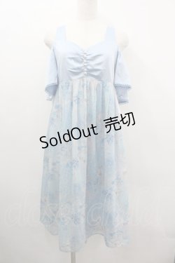 画像1: axes femme / マーメイドストーリーワンピース  サックス I-26-03-06-059-AX-OP-SA-ZI