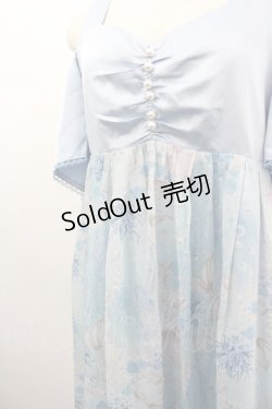 画像2: axes femme / マーメイドストーリーワンピース  サックス I-26-03-06-059-AX-OP-SA-ZI