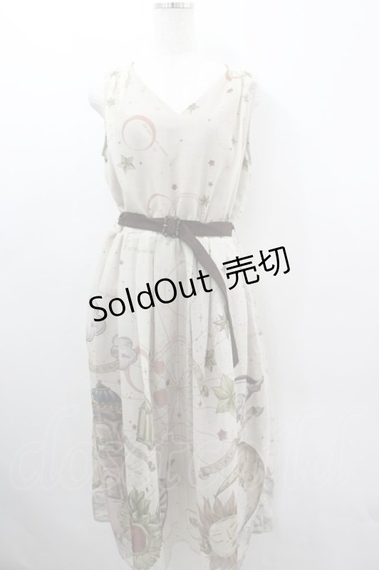 画像1: axes femme / タロットカードモチーフワンピース  アイボリー I-26-03-06-060-AX-OP-SA-ZI (1)