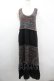 画像1: axes femme / カラフルボーダーノースリーブロングワンピース  黒 I-26-03-06-064-AX-OP-SA-ZI (1)