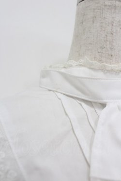 画像2: ATELIER PIERROT / 段々フリルジャボ付きブラウス  白 I-26-03-06-069-EL-BL-SA-ZI