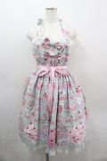Angelic Pretty / Happy Cakesシャーリングジャンパースカート  ミント I-26-03-06-073-AP-OP-SA-ZI