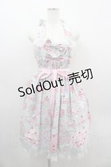 Angelic Pretty / Happy Cakesシャーリングジャンパースカート  ミント I-26-03-06-073-AP-OP-SA-ZI