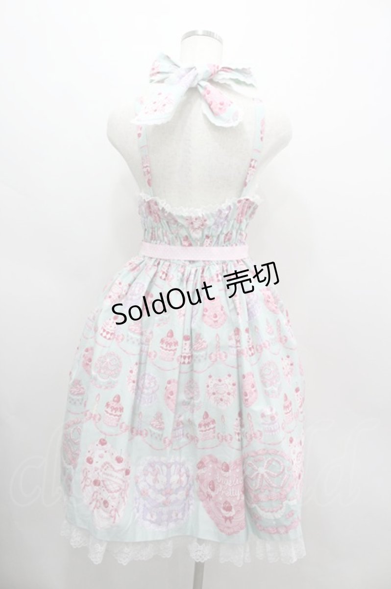 画像3: Angelic Pretty / Happy Cakesシャーリングジャンパースカート  ミント I-26-03-06-073-AP-OP-SA-ZI (3)